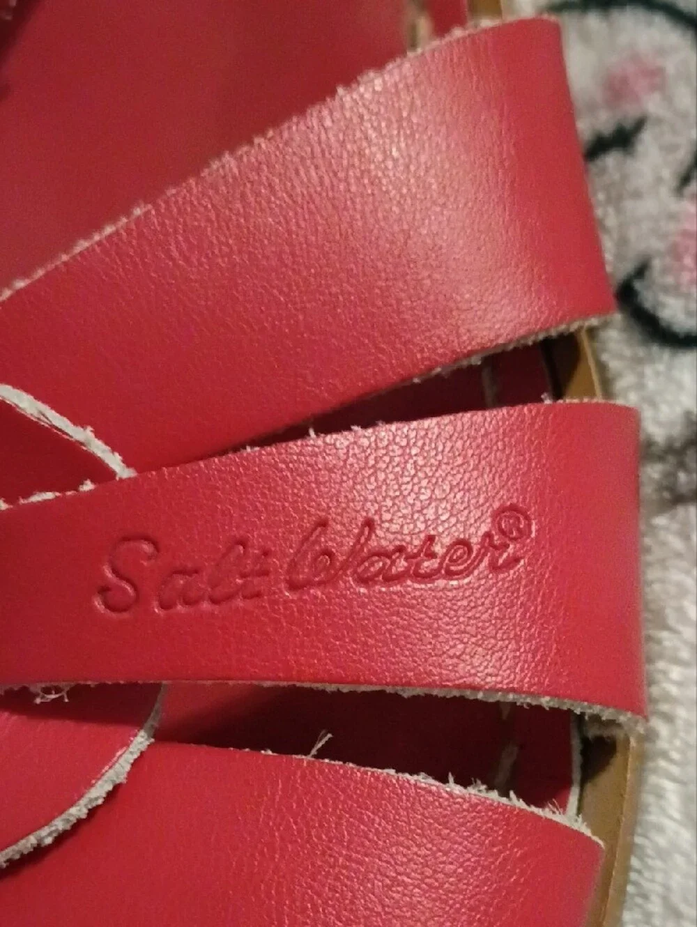 Salt Water Sandals by Hoy Red Leather Strappy Sandals